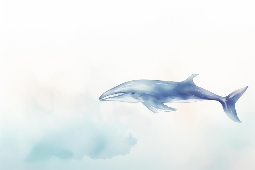 Download Illustration of a Whale Swimming in Watercolor Backgrounds ...