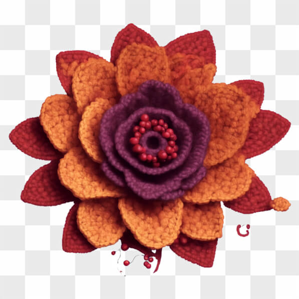 Fiore All'uncinetto Fatto A Mano Con Biglietto Motivazionale – Regalo Positivo Per Donne, Compleanno, Laurea, San Valentino