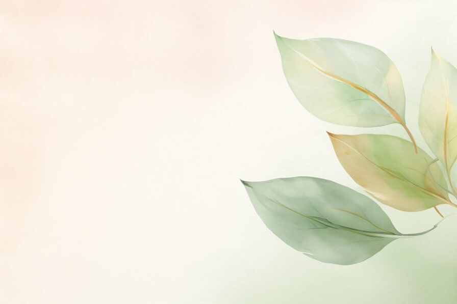 Download Delicate Green Leaves on Soft Pastel Background Backgrounds ...