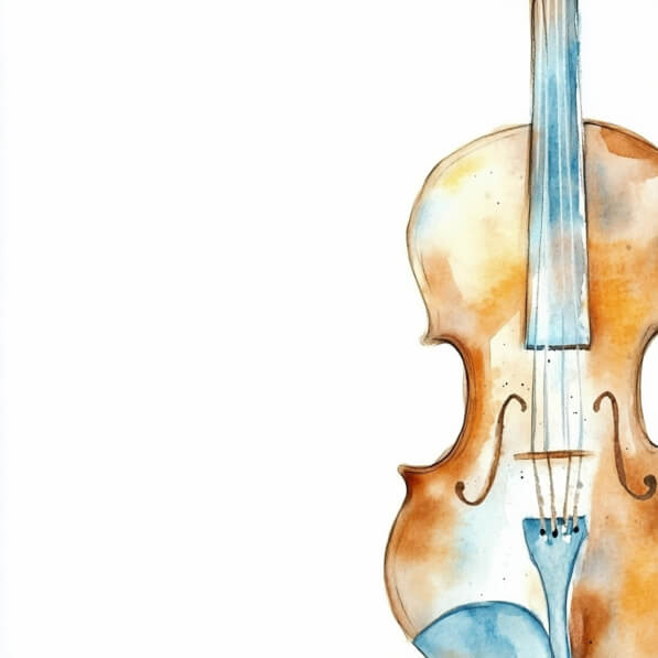 Download Watercolor Illustration of a Violin Backgrounds Online ...
