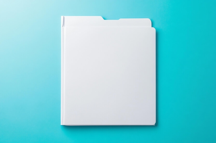 Download White Folder on Turquoise Background Mockups Online - Creative ...