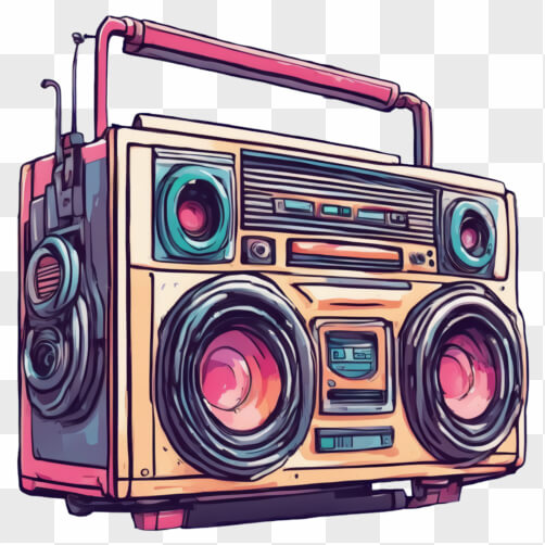 Boom Box Animation Boombox Cartoon Images - Free Download on Creative Fabrica