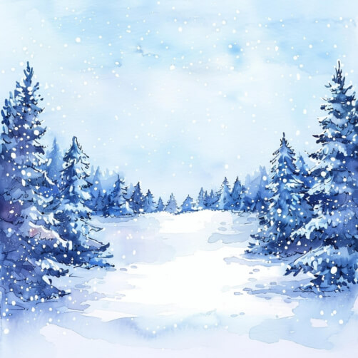 Winter Landscape with Snow-covered Trees Winter Landscape with Snow-covered Trees thumbnail