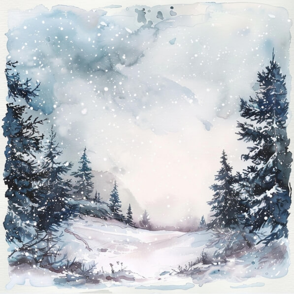 Download Winter Landscape with Snow and Pine Trees Backgrounds Online ...