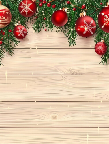 Festive Christmas Ornaments and Pine Branches Festive Christmas Ornaments and Pine Branches thumbnail