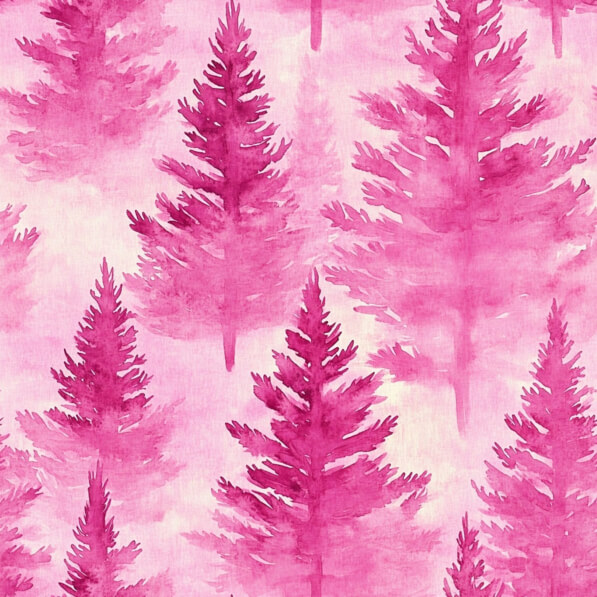 Download Watercolor Pine Trees in Shades of Pink Patterns Online ...