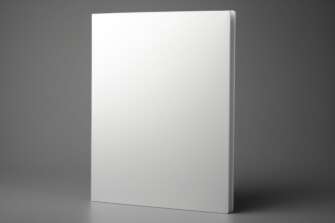Blank White Binder on Gray Background Blank White Binder on Gray Background thumbnail