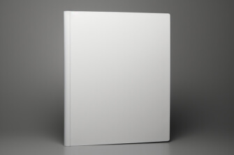 Plain White Binder on Gray Background Plain White Binder on Gray Background thumbnail