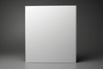Blank White Folder on Gray Background Blank White Folder on Gray Background thumbnail