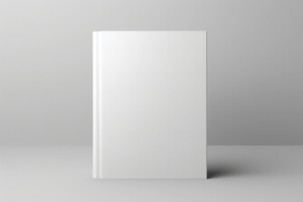 Minimalist White Book on Gray Background Minimalist White Book on Gray Background thumbnail