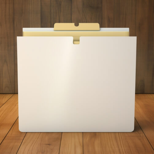 White File Folder on Wooden Background White File Folder on Wooden Background thumbnail