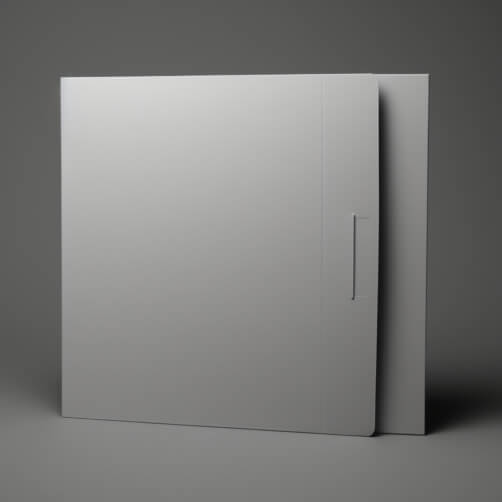 Minimalistic White Folder on Gray Background Minimalistic White Folder on Gray Background thumbnail