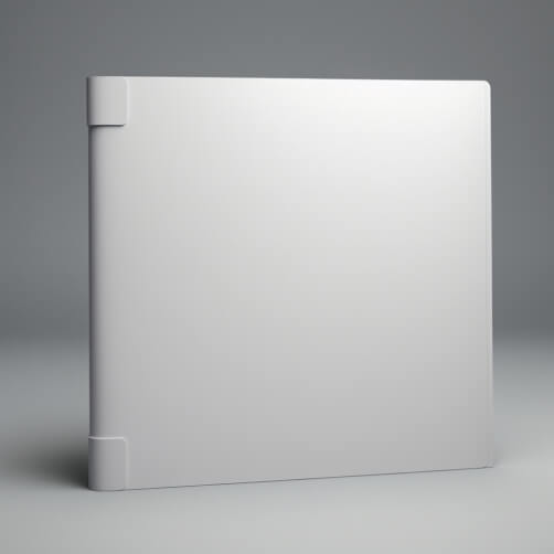 Plain White Binder on Gray Background Plain White Binder on Gray Background thumbnail
