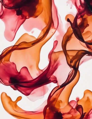Abstrakte Flüssigkeitszusammensetzung in Rot und Orange Abstrakte Flüssigkeitszusammensetzung in Rot und Orange thumbnail