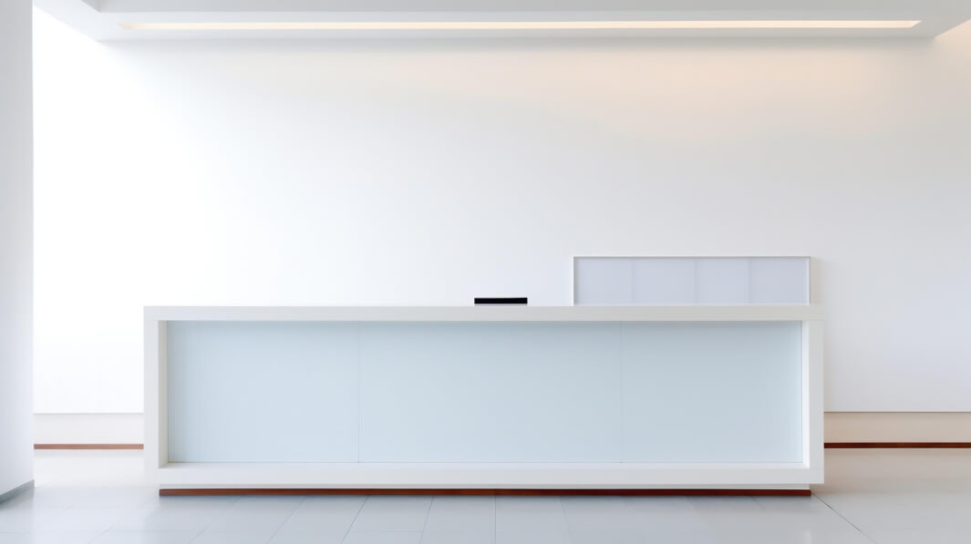 Descarga Recepción moderna en interior minimalista Mockups En Línea ...