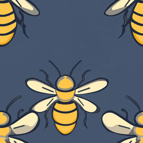 Cartoon Bees Pattern Cartoon Bees Pattern thumbnail