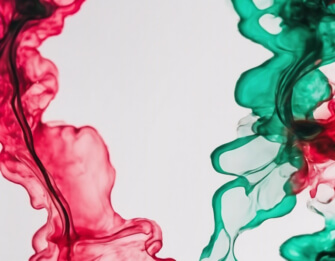 Abstrakte rote und grüne Tintenwirbel Abstrakte rote und grüne Tintenwirbel thumbnail