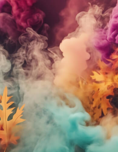 Bunte Rauch und Herbstblätter Bunte Rauch und Herbstblätter thumbnail