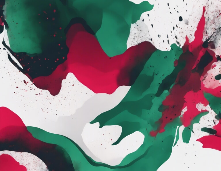 Download Dynamic Abstract Artwork with Red and Green Swirls Backgrounds ...