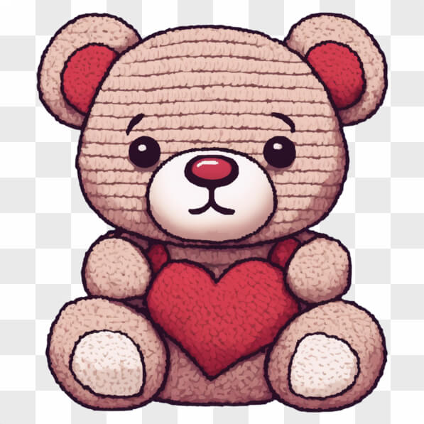 Orsetto Di Peluche All'uncinetto Fatto A Mano – Mini Con Cuore, Regalo Ideale Per Ogni Occasione