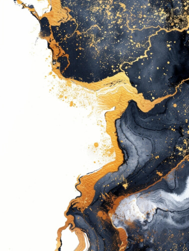 Abstract Artwork with Blue and Gold Swirls Abstract Artwork with Blue and Gold Swirls thumbnail