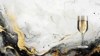 Elegant Champagne Glass on Abstract Background Elegant Champagne Glass on Abstract Background thumbnail