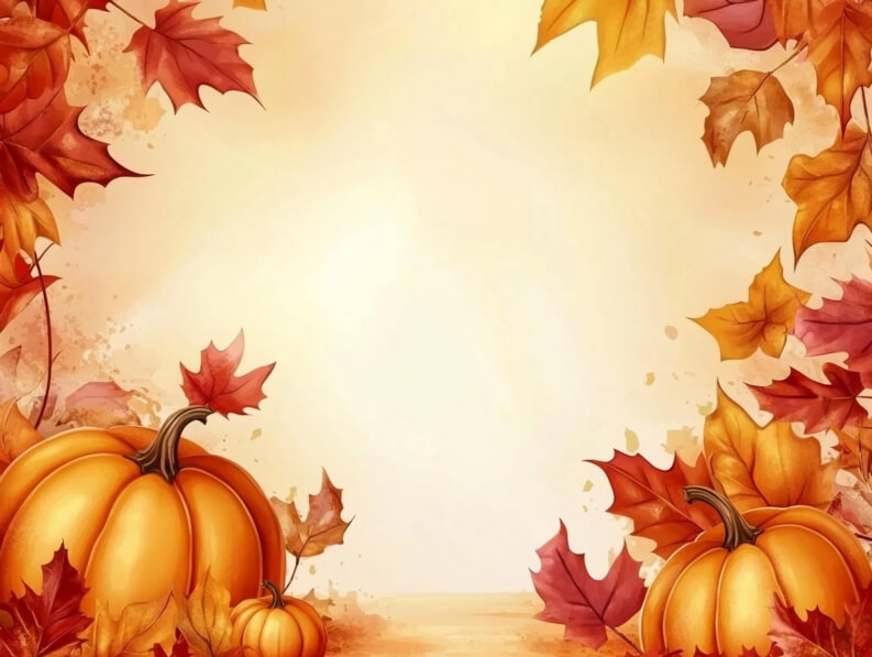 Fall Background Apps Download Autumn Scene with Pumpkins and Leaves Backgrounds Online ...