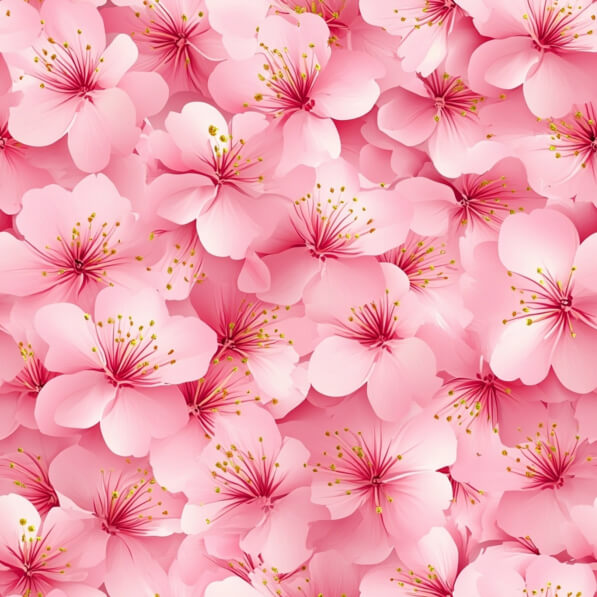 Download Pink Cherry Blossoms in Full Bloom Patterns Online - Creative ...