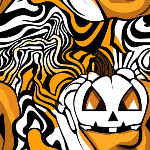 Abstraktes Halloween-Design mit Kürbis Abstraktes Halloween-Design mit Kürbis thumbnail