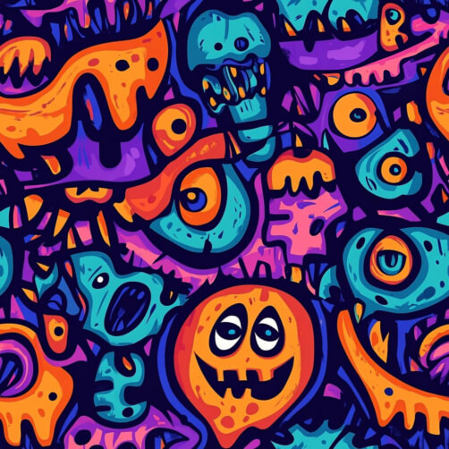 Buntes Monster Muster Buntes Monster Muster thumbnail