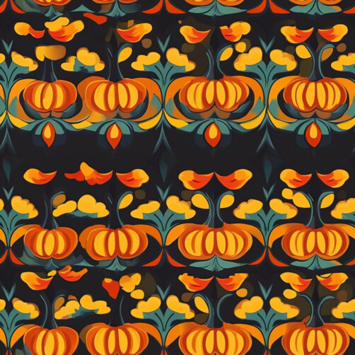 Lebhaftes Kürbis-Muster für den Herbst Lebhaftes Kürbis-Muster für den Herbst thumbnail