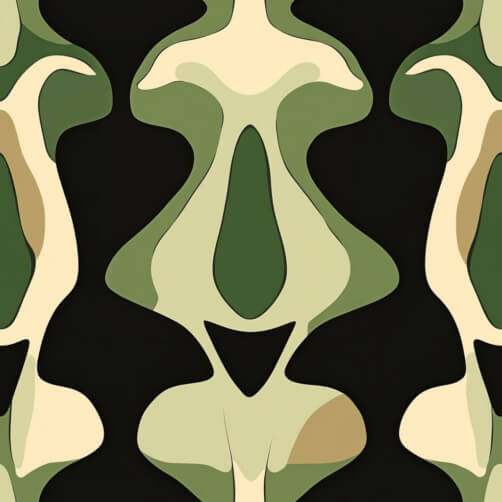 Abstract Symmetrical Pattern in Green and Beige Abstract Symmetrical Pattern in Green and Beige thumbnail