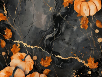 Autumn Pumpkin and Leaf Design Autumn Pumpkin and Leaf Design thumbnail