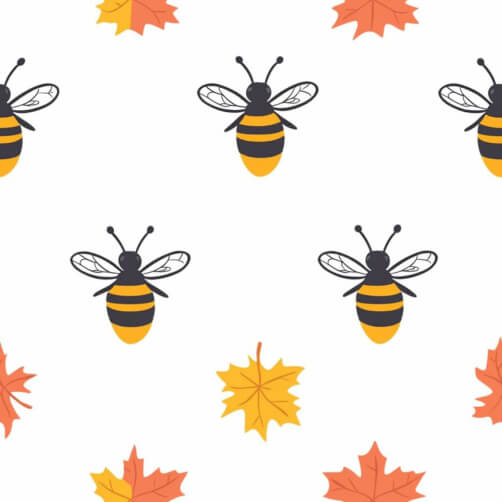 Autumn Bees Pattern Autumn Bees Pattern thumbnail
