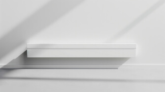 Modern White Wall with Shelf Sketches thumbnail