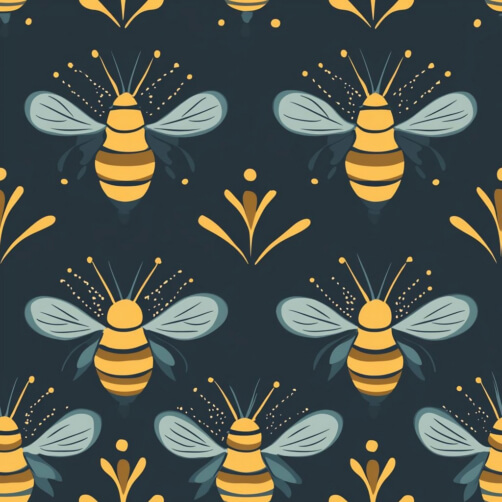 Stylized Bee Pattern Stylized Bee Pattern thumbnail