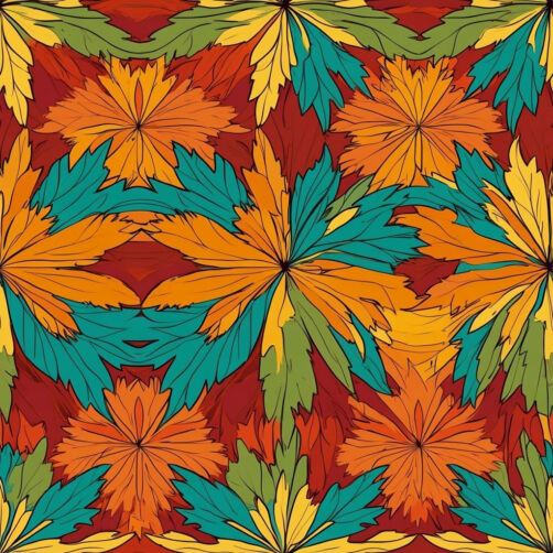 Buntes Blattmuster in abstraktem Design Buntes Blattmuster in abstraktem Design thumbnail