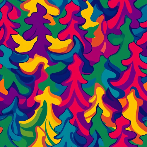Buntes abstraktes Baum-Muster Buntes abstraktes Baum-Muster thumbnail