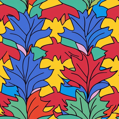 Buntes abstraktes Blattmuster Buntes abstraktes Blattmuster thumbnail