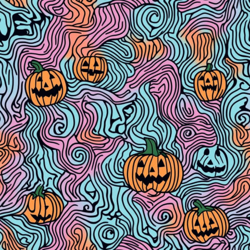 Buntes Halloween-Kürbis-Muster Buntes Halloween-Kürbis-Muster thumbnail