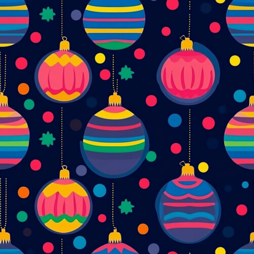 Bunte Weihnachtsornamente auf dunklem Hintergrund Bunte Weihnachtsornamente auf dunklem Hintergrund thumbnail