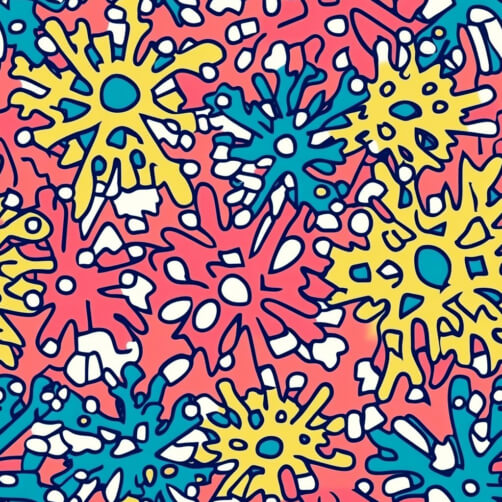 Farbiger abstrakter Hintergrund mit floralen Formen Farbiger abstrakter Hintergrund mit floralen Formen thumbnail
