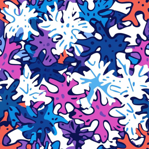 Buntes abstraktes Blattmuster Buntes abstraktes Blattmuster thumbnail