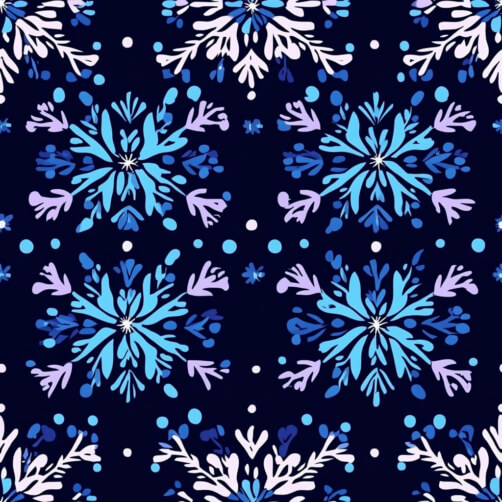Schneeflockenmuster in Blau und Lila auf navy Hintergrund Schneeflockenmuster in Blau und Lila auf navy Hintergrund thumbnail