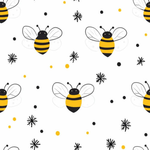 Playful Bee Pattern Playful Bee Pattern thumbnail