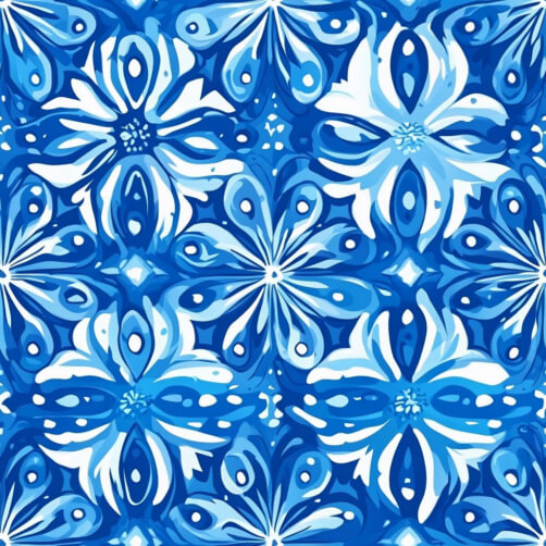 Lebhaftes blaues Blumenmuster Lebhaftes blaues Blumenmuster thumbnail