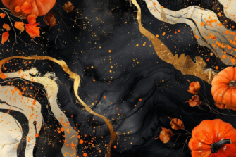 Abstract Autumn Artwork with Pumpkins Abstract Autumn Artwork with Pumpkins thumbnail