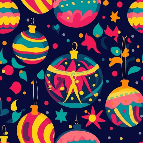 Buntes Weihnachtsornamente-Muster Buntes Weihnachtsornamente-Muster thumbnail