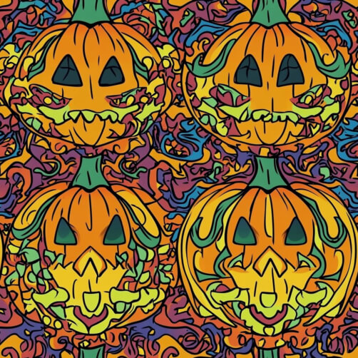 Verspieltes Kürbis-Muster für Halloween Verspieltes Kürbis-Muster für Halloween thumbnail