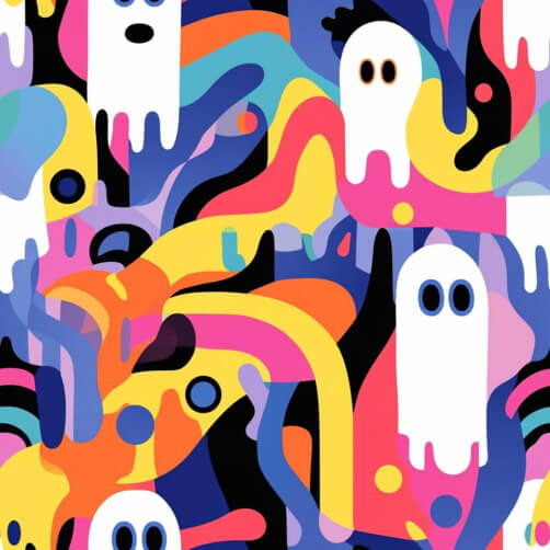 Buntes abstraktes Geistermuster Buntes abstraktes Geistermuster thumbnail